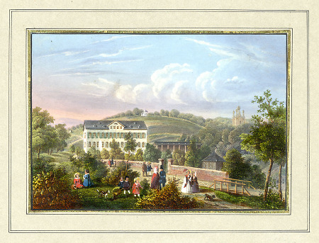 Ansicht des Neorbergs bei Wiesbaden, um 1850