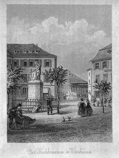 Blick auf den Kochbrunnen, 1867