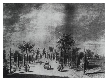 Die Allee nach Philippsruhe, 1783