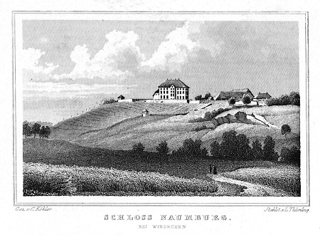 Ansicht von Schloss Naumburg nahe Windecken, 1850