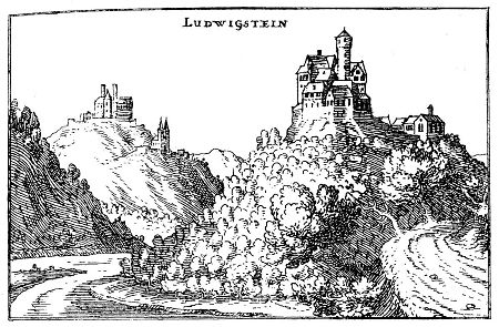 Ansicht der Burg Ludwigstein, 1605
