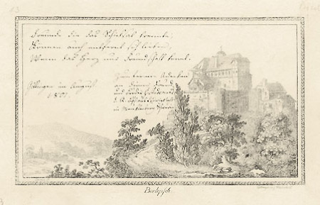 Ansicht von Schloss Berlepsch, 1801