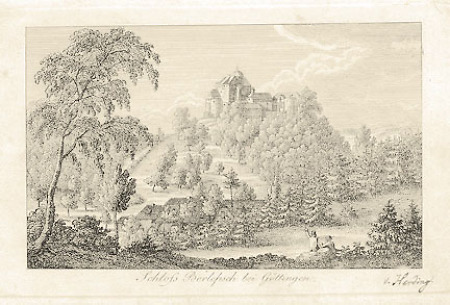 Ansicht von Schloss und Park Berlepsch, nach 1815