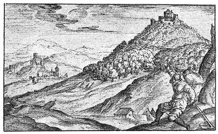Ansicht der Weidelsburg, 1591