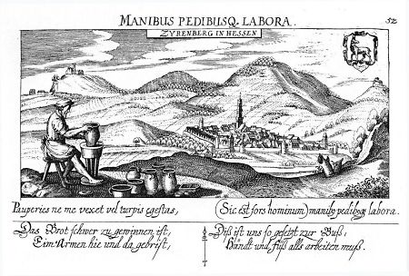 Ansicht von Zierenberg, 1627