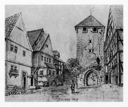 Ansicht des Oberen/Naumburger Tors, 1867