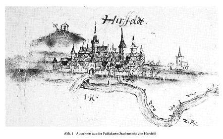 Ansicht von Hersfeld, 1592/93