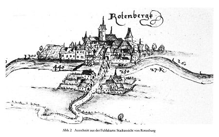 Ansicht von Rotenburg, 1592/93