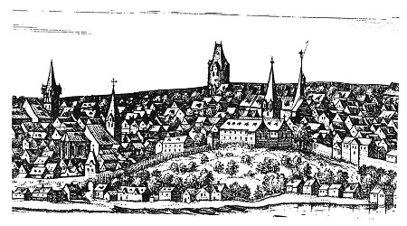 Detailansicht von Eschwege, um 1575