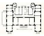Grundriss des Schlösschens Bernus in Frankfurt-Bockenheim, 1921