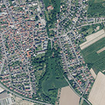 Die Lage von Untermühle im Orthofoto