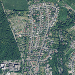 Die Lage von Eigenheim im Orthofoto