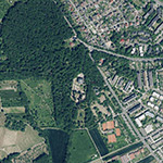Die Lage von Freudenberg, Schloss im Orthofoto