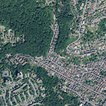 Die Lage von Bossemühle im Orthofoto