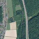 Die Lage von Meilingen im Orthofoto