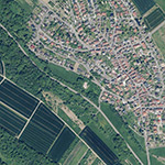 Die Lage von Donnermühle im Orthofoto