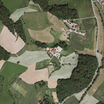 Die Lage von Kühruh im Orthofoto