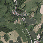 Die Lage von Eselsmühle im Orthofoto