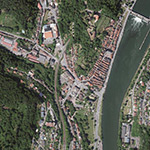 Die Lage von Hirschhorn (Neckar), Stadt im Orthofoto