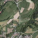 Die Lage von Hergottsbergs-Kapelle im Orthofoto