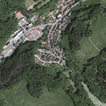 Die Lage von Marienberg im Orthofoto