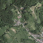 Die Lage von Rödchen im Orthofoto