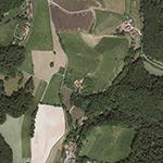 Die Lage von Rohrbacher Hütte im Orthofoto