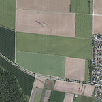 Die Lage von Eschhof im Orthofoto