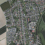 Die Lage von Gustav-Hacker-Siedlung im Orthofoto