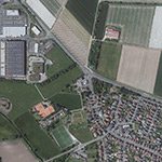 Die Lage von St. Jost-Kapelle im Orthofoto