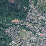 Die Lage von Roßbachmühle im Orthofoto