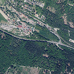 Die Lage von Römerkastell Lochmühle im Orthofoto
