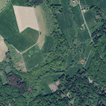 Die Lage von Mühlhausen im Orthofoto