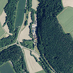 Die Lage von Utenhof im Orthofoto
