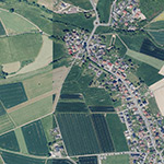 Die Lage von Sarmsbach im Orthofoto