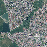 Die Lage von Durchhain im Orthofoto