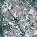Die Lage von Zimmers Mühle im Orthofoto