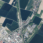 Die Lage von Bahnhof im Orthofoto