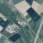 Die Lage von Krebsmühle im Orthofoto
