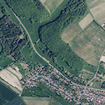 Die Lage von Oberholzburg im Orthofoto