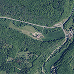 Die Lage von Klein-Mühle im Orthofoto