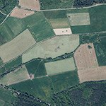 Die Lage von Bizzenbach im Orthofoto