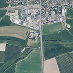 Die Lage von Brückenmühle im Orthofoto