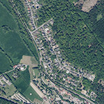 Die Lage von Saalburg-Siedlung im Orthofoto