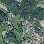 Die Lage von Erbismühle im Orthofoto