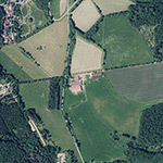 Die Lage von Berghof im Orthofoto
