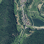 Die Lage von Villa Favre im Orthofoto