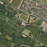 Die Lage von Aumühle im Orthofoto