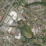Die Lage von Hautzemühle im Orthofoto