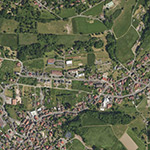 Die Lage von Webersfeld im Orthofoto